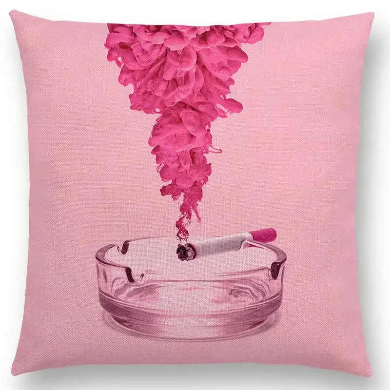 Colorful Fantasy Sexy Color throw pillow cover with short plush print living room sofa decoration cushion cover pillow covers - view 5