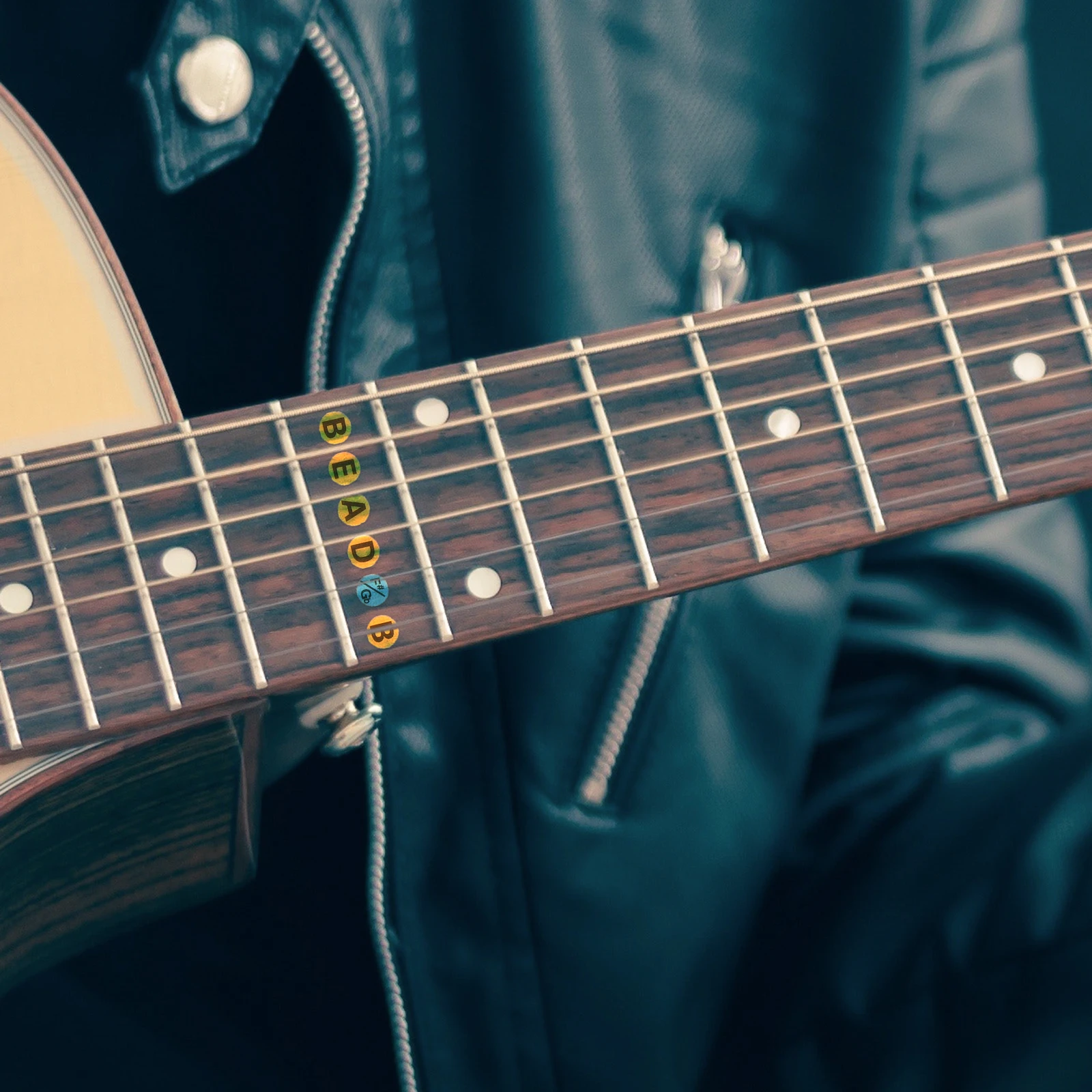 

20 Pcs Guitar Scales Sticker Learning Stickers Fretboard for Decals Practice Tool Applique
