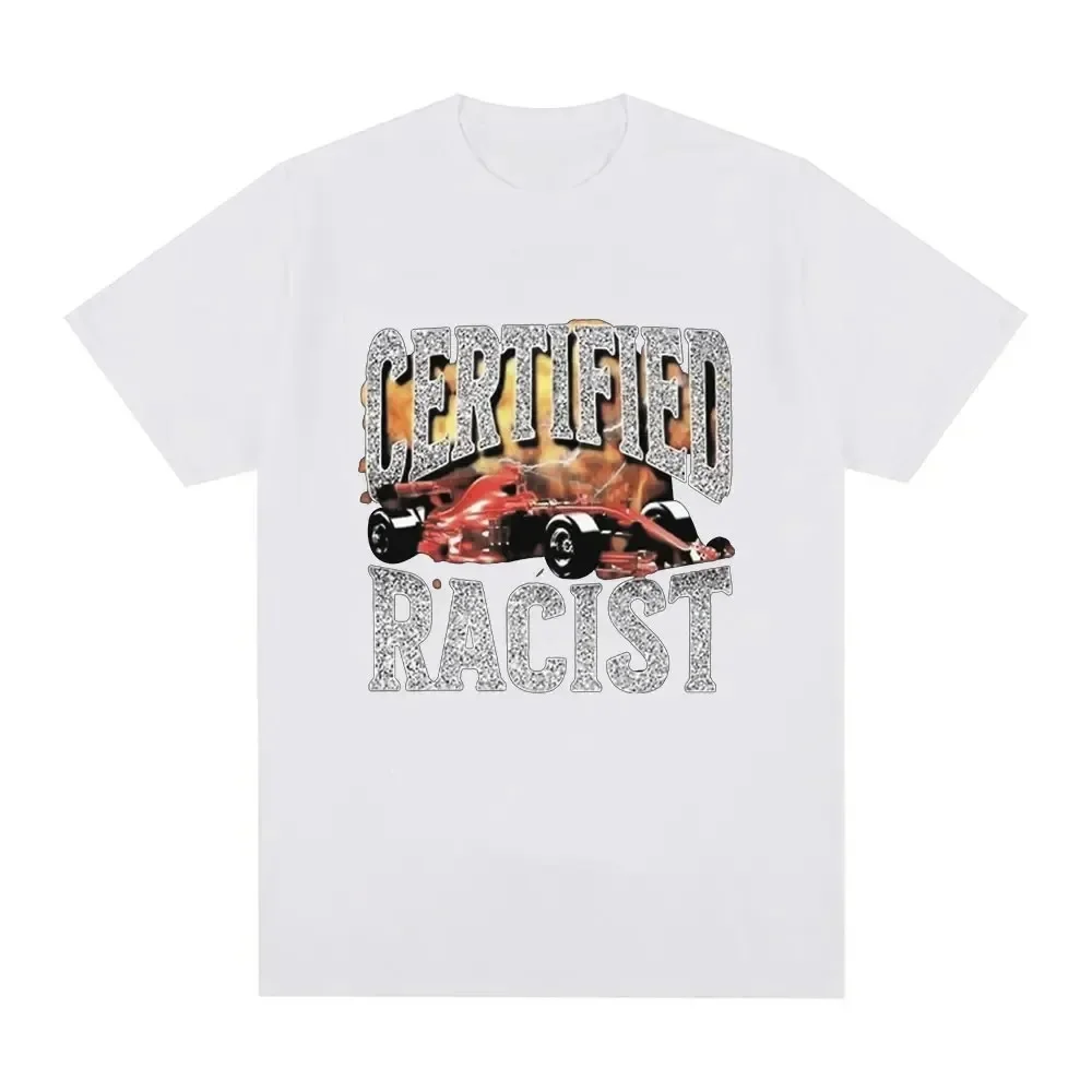 Certified Race Car T-Shirt Fashion Vintage Cotton Tops Leisure O-neck Short Sleeve Harajuku Commuter Amusing Summer Unisex Tees