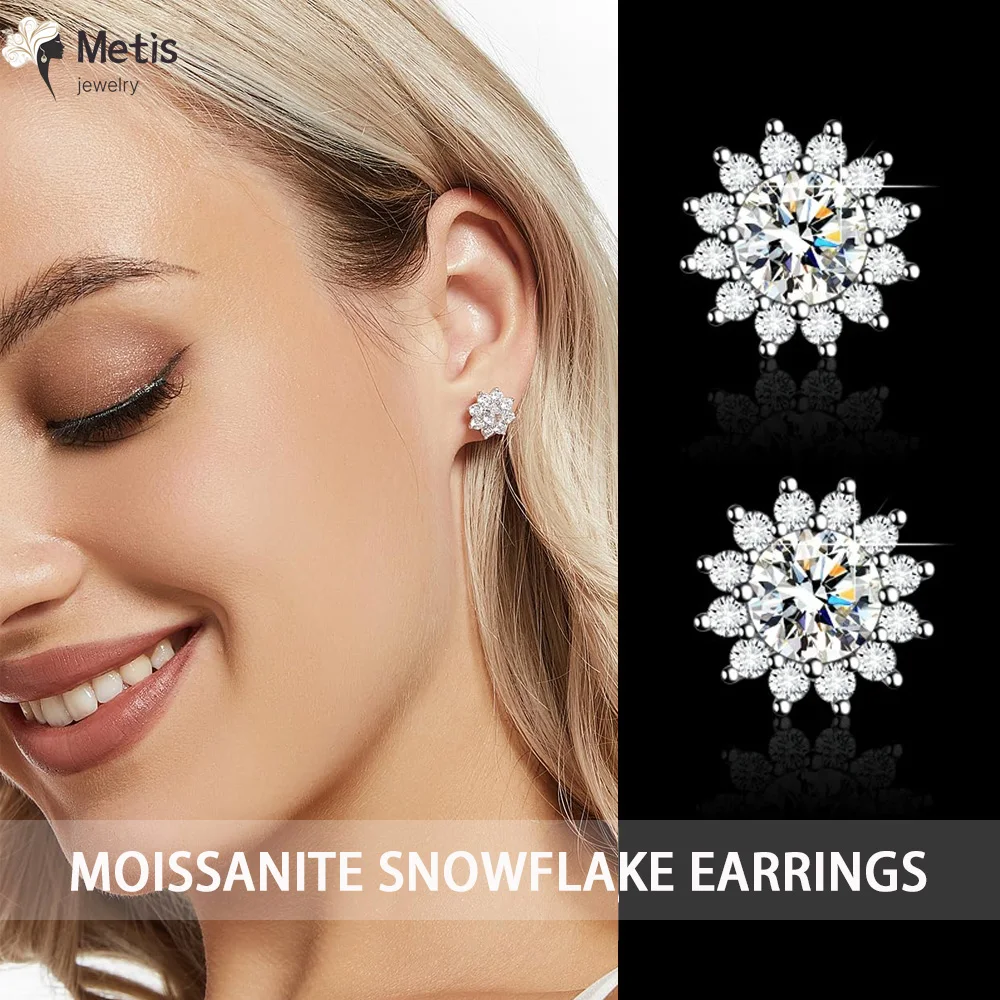 

Женские серьги-гвоздики с бриллиантами 0,5 карата D VVS1 из стерлингового серебра 925 пробы с покрытием из белого золота 18 карат, свадебные ювелирные украшения