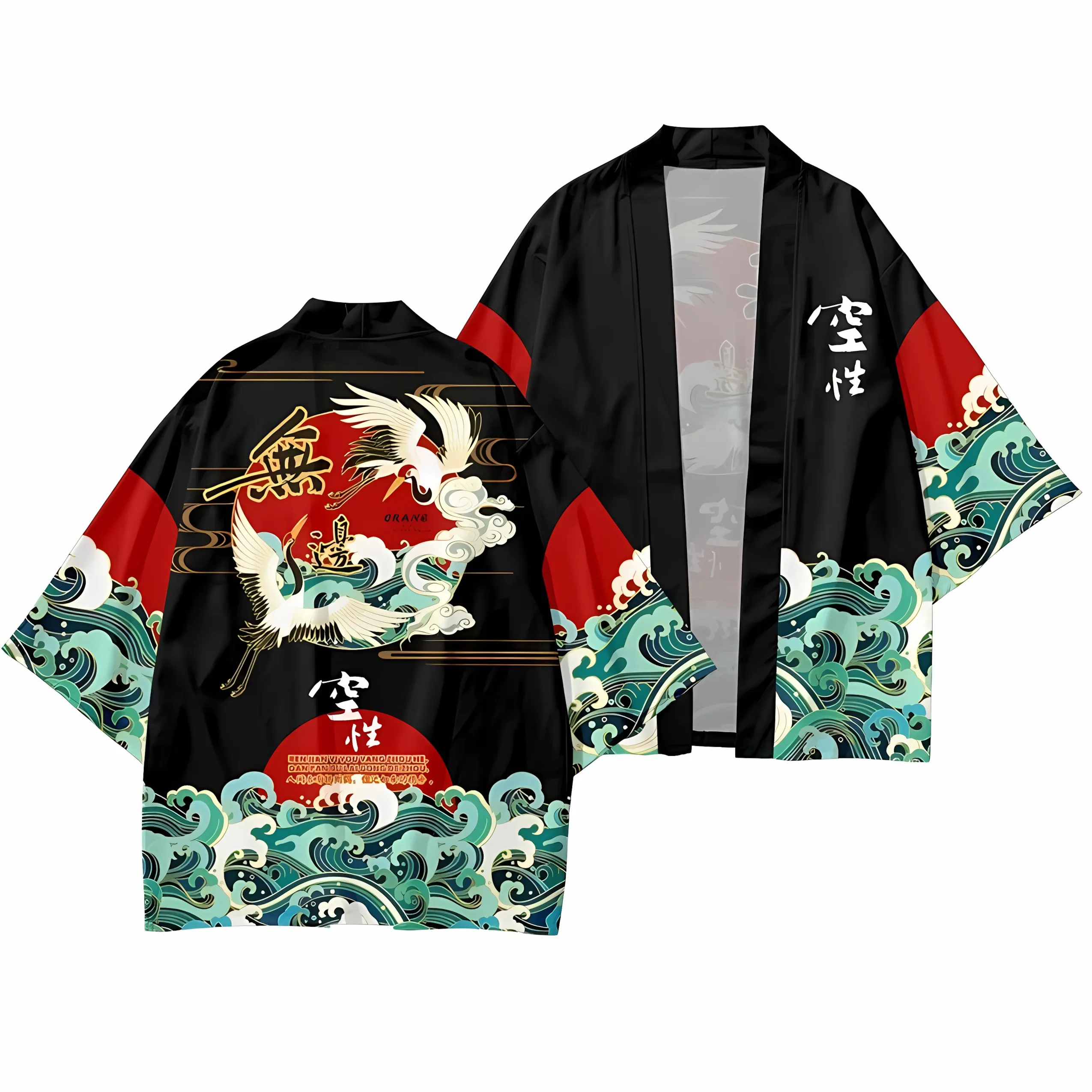 Quimono Masculino Novo de Verão 2026 com Estampa 3D - Moda Casual Urbana Confortável, Macio e Leve