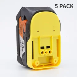 5er-Pack Batteriehalter, Batteriehalterung für RIDGID AEG 18 V Batterie-Dock-Halter (keine Batterie)