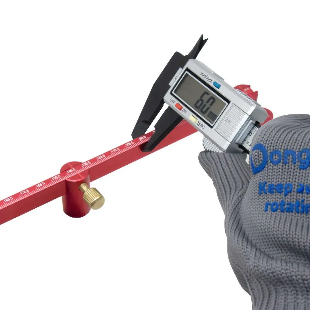 300mm Fixed-Point Circle Line Marking Gauge Adjustable 360 Degrees Drawing Circle Ruler Aluminum Alloy Compact