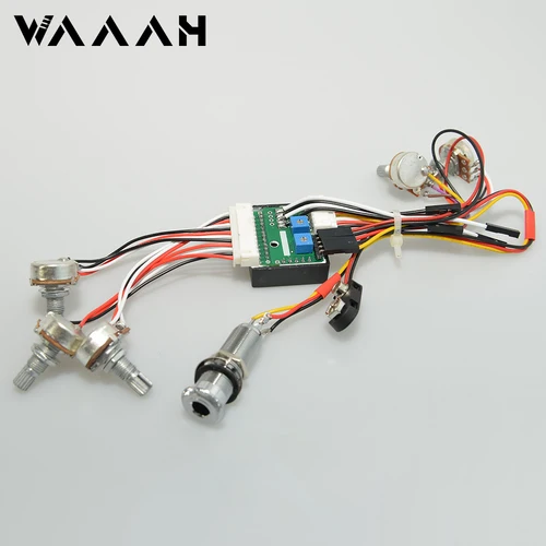 El circuito de preamplificador de ecualizador pasivo y activo de 3 bandas Bass se adapta al pastilla de bajos