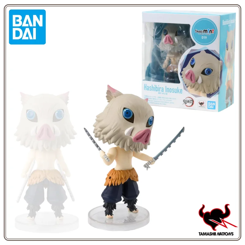 

BANDAI Spot Goods Original Figuarts Mini Demon Slayer: Kimetsu No Yaiba Inosuke Hashibira Аниме Фигурка Полная Модель