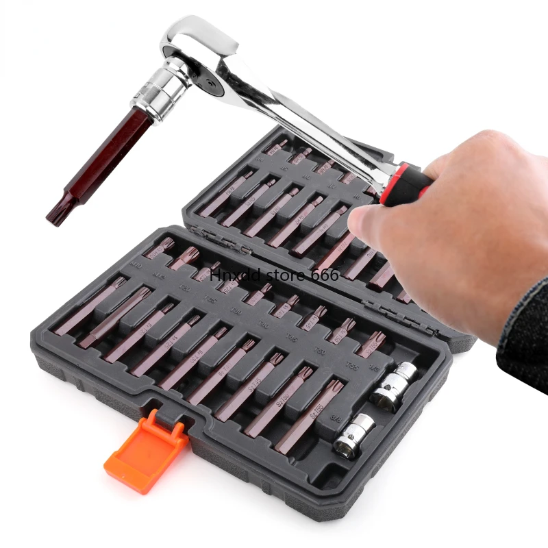 T30T40T45T50 Tool m10 sleeve, spline screwdriver batch set, plum blossom sleeve