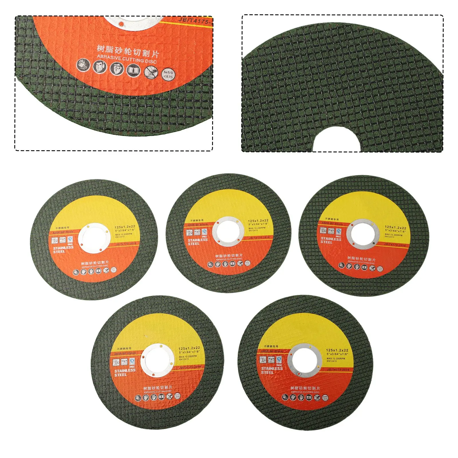 

New Practical Useful Grinding Wheel Resin Diamond Double Grinder High Strength 1.2mm 125mm 125mm/ 5 Inch Angle