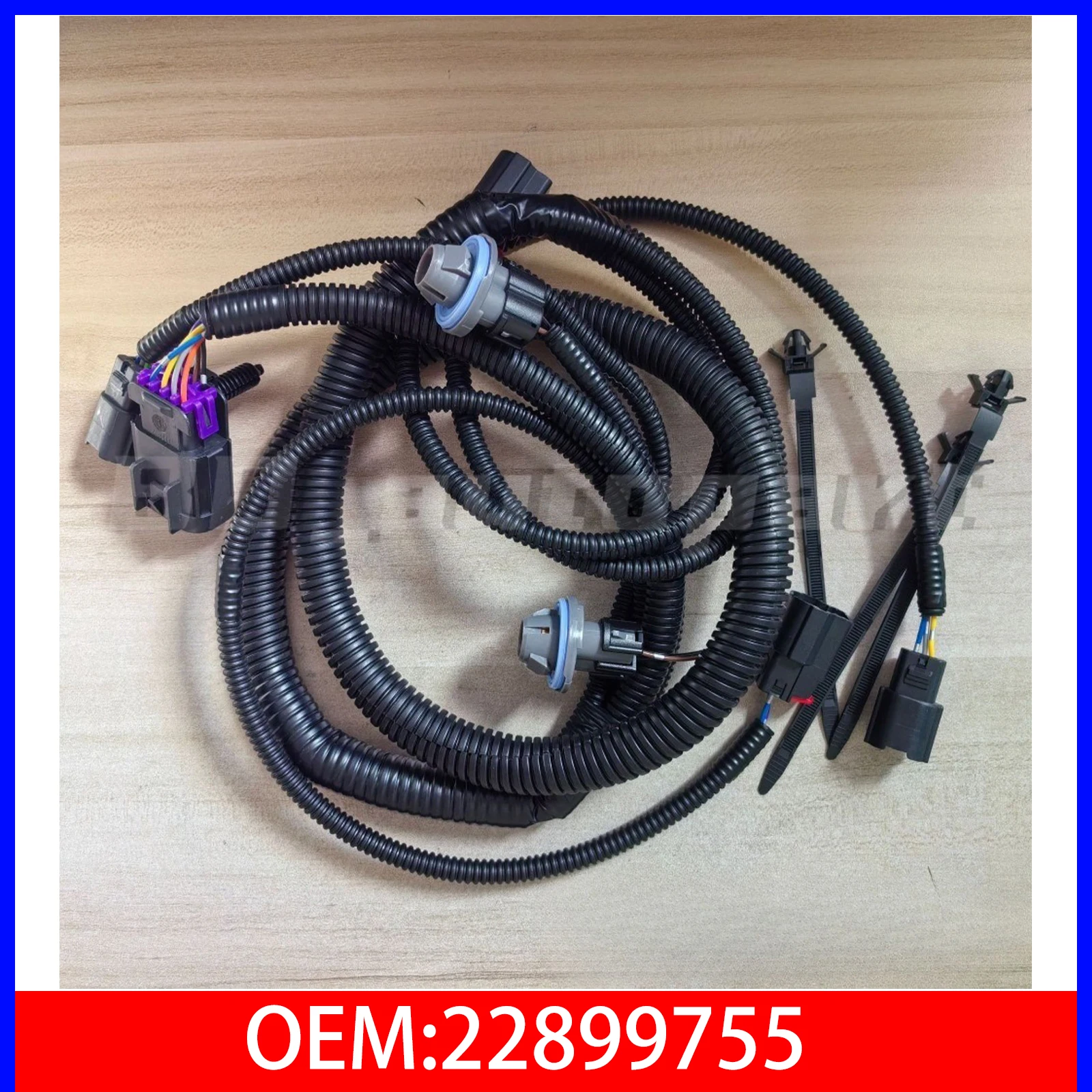 

22899755 Brand New Rear Bumper License Lamp Wiring Harness for Chevy Avalance & For Escalade EXT (Models 2007 2013)