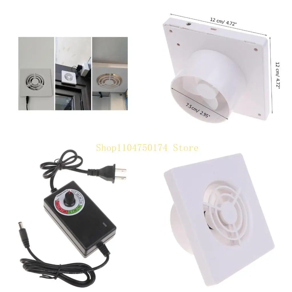 Inline Duct Fan 110mm Ventilation Exhaust Boosters Fan Filter Duct 4W 6000R top sale