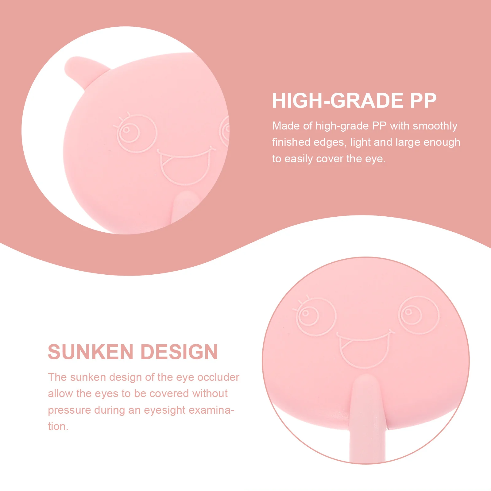 

1Set Vision Test Shading Plates Handheld Plastic Eye Occluder Smooth Edge Eye Shield for Family School Hospital Eyesight Exam