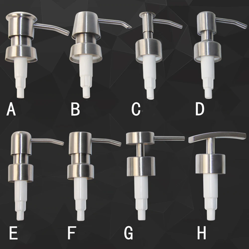 1PC 304 Stainless Steel Dispenser Press Head Lotion Bottle Soap Dispenser Home Bathroom Tools Replacement