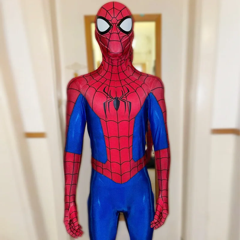 Spiderman Cosplay Traje para o Halloween, Sem Caminho Para Casa, Ternos Clássicos Terminando, Traje De Aranha, Roupas De Spandex, Super-herói, Bodysuits Zentai