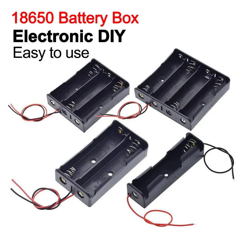 1/3pcs New 18650 Power Bank Cases 1X 2X 3X 4X 18650 Battery Holder Storage Box Case 1 2 3 4 Slot Batteries Container