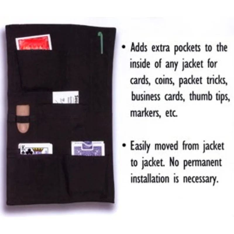 

Органайзер для крупным планом, фокусы, профессиональный карманный аксессуар для фокусника, реквизит для сцены, магия, трюки, комедия, появляющая магия