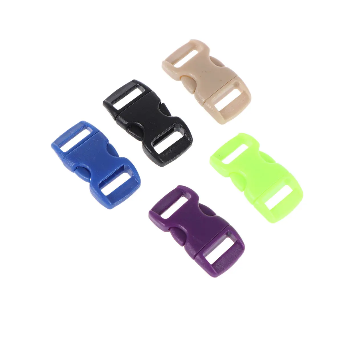50Pcs Plastic Strap Buckles Variety Colors Easy Use Side Release Buckles for DIY Crafts Kids Intelligence Development Camping
