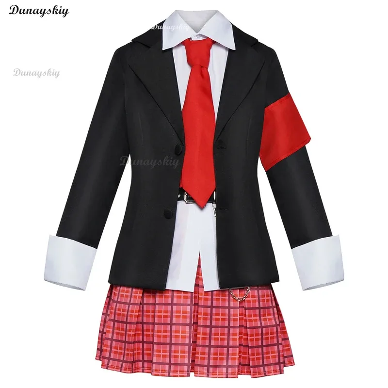 2025 yiyiHinamori Amu School Uniform Cosplay Costume Full Set Wig Bad Egg Super Cool Student Guardian Woman Halloween Christmas