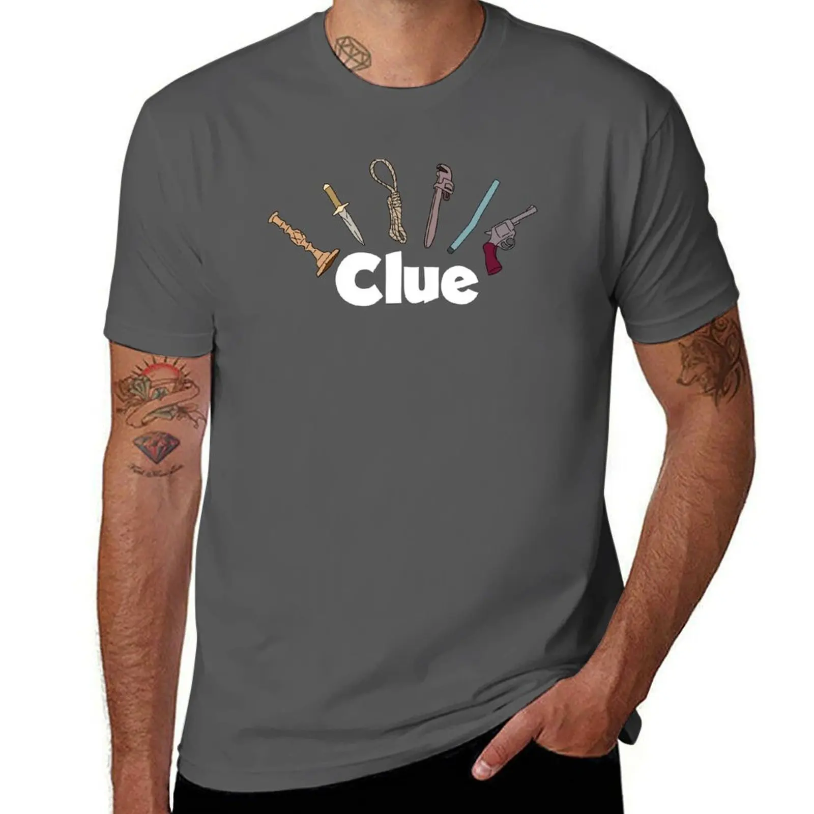 Clue Logo T-Shirt Fashion Casual Short Sleeve T-Shirt