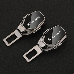 Car seat belt locker carabiner extender insurance belt insert buckle for Mercedes Benz C CLASS with logo car Accessories