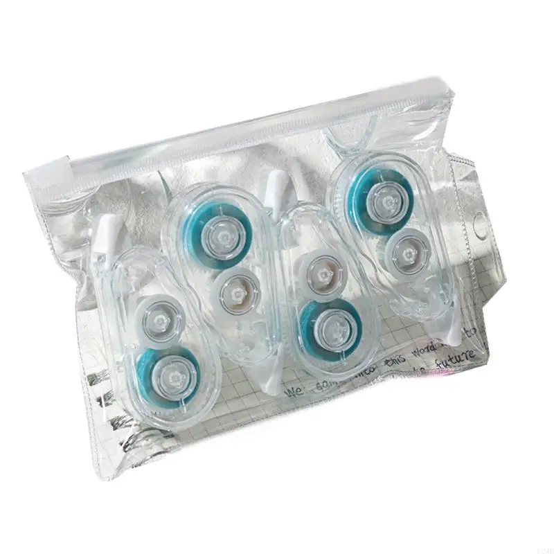 U2JE 4 Pcs Glues Tape Roller Double Sided Tape Roller Adhesive Roller School Office Supplies for Scrapbooking Craft Gift Wrap