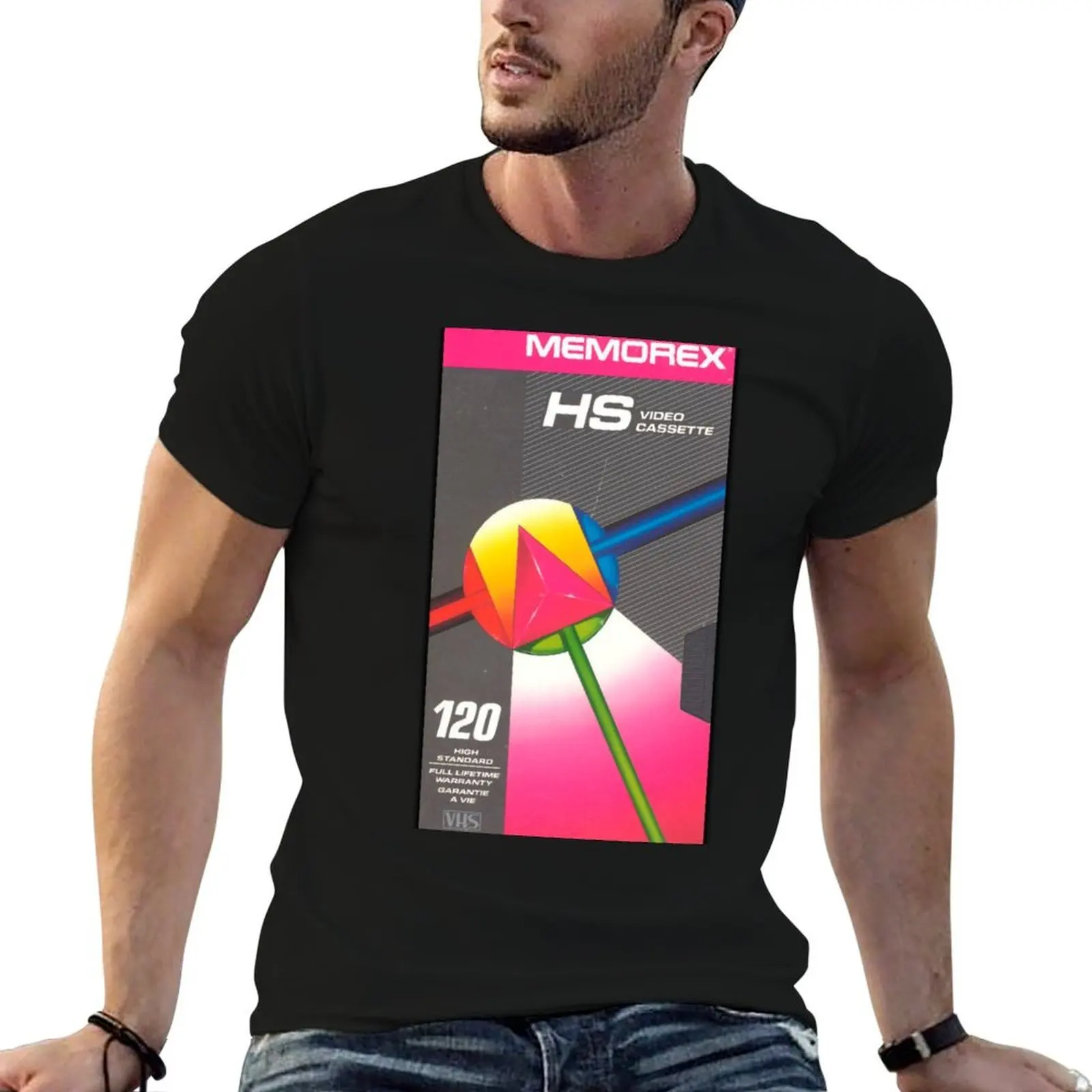 Camiseta MEMOREX (RETRO VHS COVER), camiseta para hombre, camisetas divertidas de verano, camisetas para hombre, camiseta para hombre