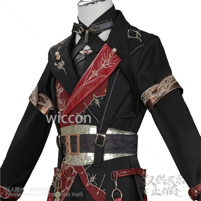 أنيمي لعبة الحب والمساحة العميقة تأثيري Xavier شين شينغوي زي Lumiere الظلام موحدة معطف الباروكات ثلاثية الأبعاد قناع صديقها مخصص