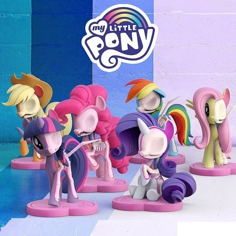 Anime My Little Pony Twilight Sparkle Fluttershy Rarity Applejack Pinkie Pie Children's Day Gifts Action Figure Model Toys