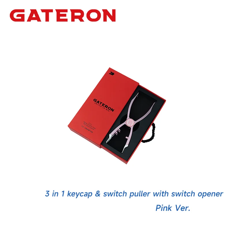 GATERON Nieuwe 3-in-1 Keycap & Switchtrekker met Switch Opener, Aangepaste Kerst & Grijze Versie Mechanisch toetsenbord met cadeauverpakking