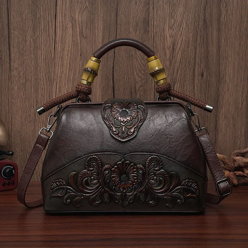 

Высокий уровень внешнего вида, новая женская сумка в стиле ретро, сумка на одно плечо с тиснением, полированная сумка для мамы, сумка-мессенджер из натуральной кожи