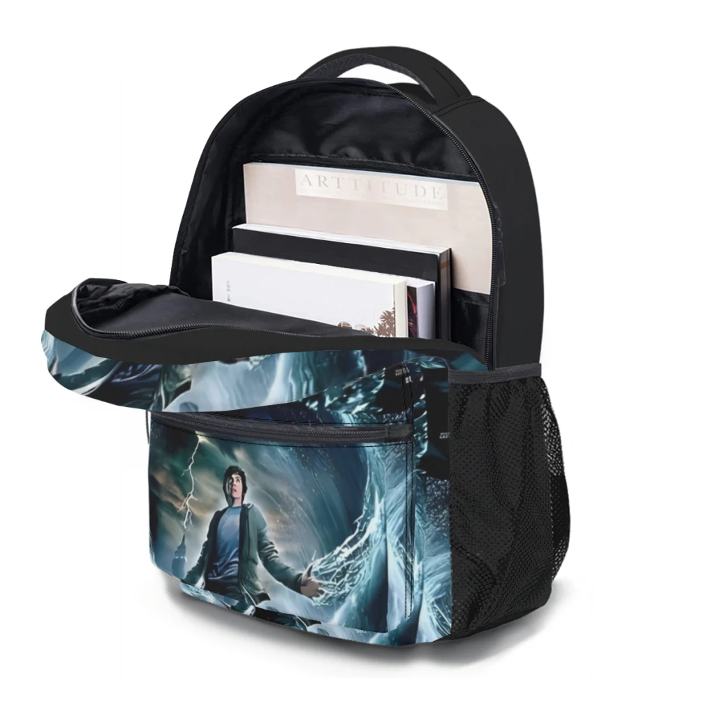 Percy Jackson & the Olympians-Sac à dos universitaire étanche pour femme, grande capacité, 17 pouces, nouvelle mode pour enfants ﻿ ﻿