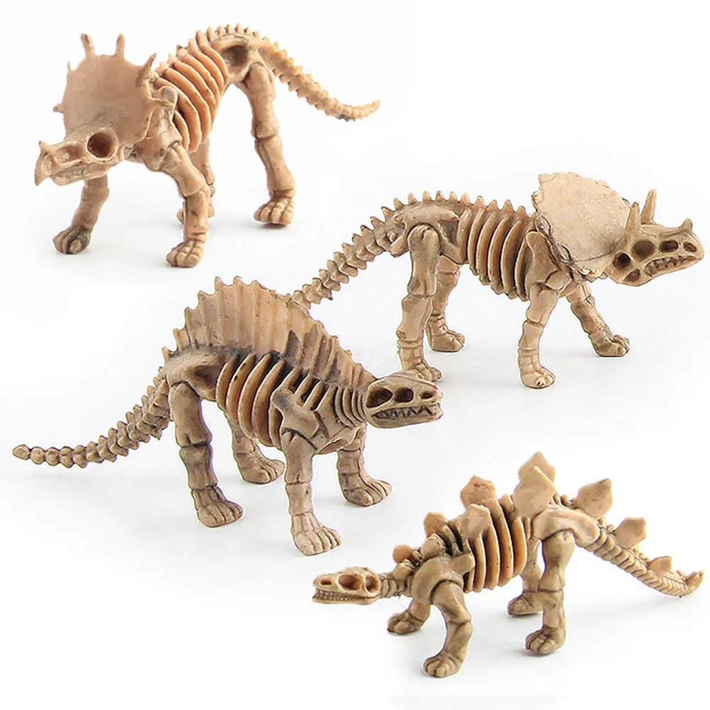 Set di 24 Dinosauri Simulati per l'Insegnamento Scientifico, Piccole Figure di Animali in Plastica per l'Apprendimento dei Bambini