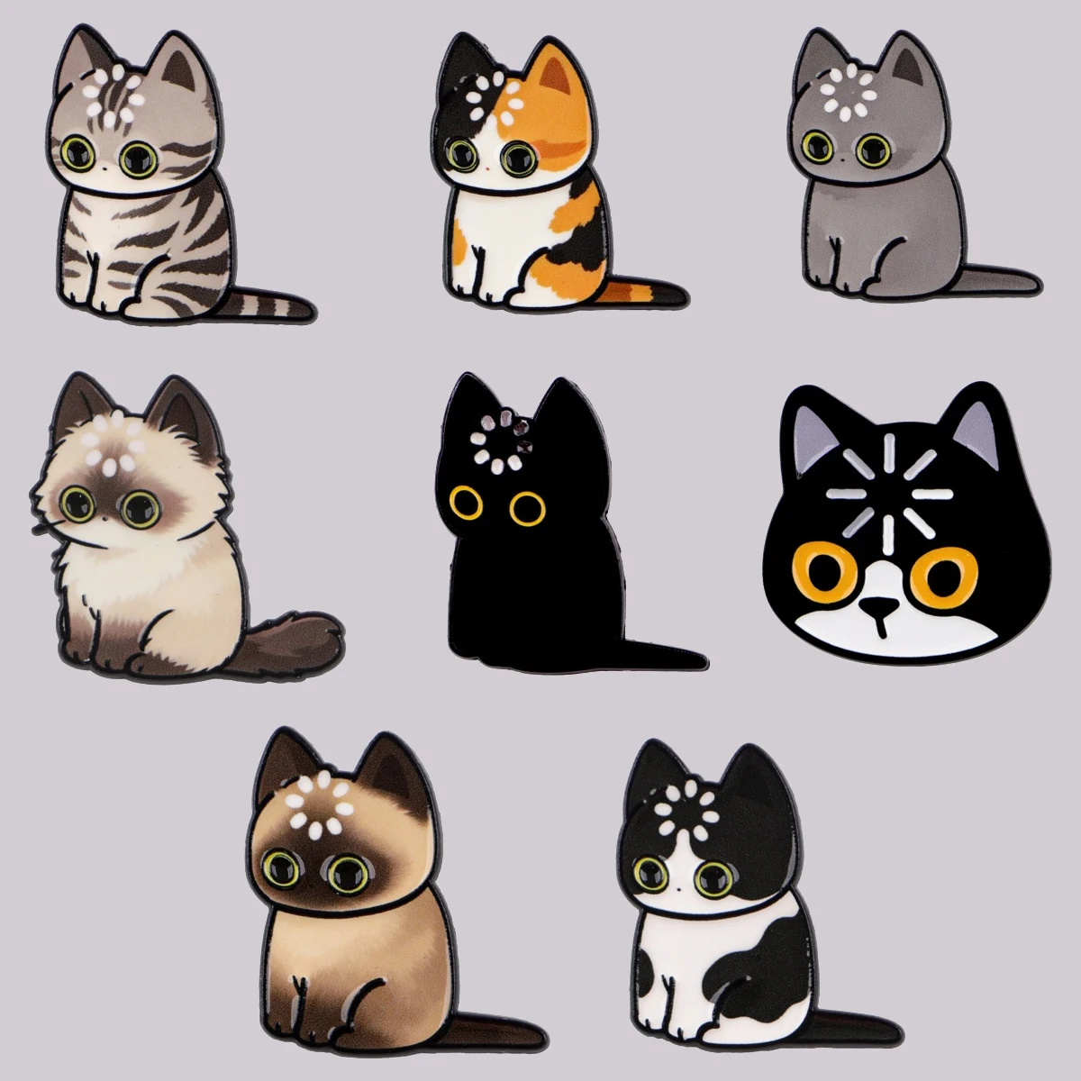 ''Loading'' Black Cat Enamel Pin Cute Brooch Pines Lapel Pins Badge on Backpack Clothing Accessories Animal Jewelry Friends Gifts