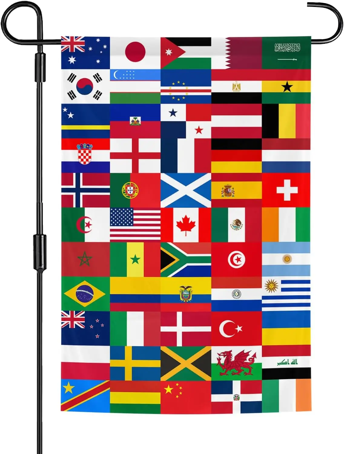 World Garden Flag 12x18 Inch Double Sided Polyester World Flags Decoration for Soccer Fans Gifts, Sports Events Game Day Par llp