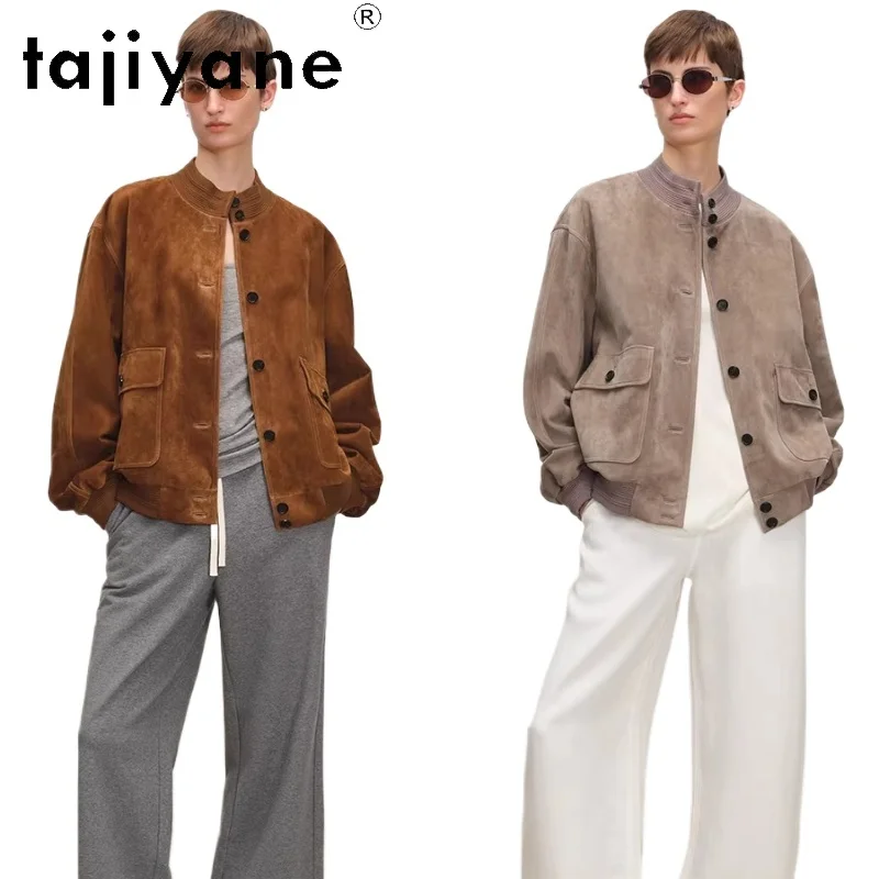 

TAJIYANE 100% Real Sheepskin Jackets Women Old Money Style Coat Premium Genuine Leather Jacket Spring Woman Clothes 2026 가죽자켓 여성