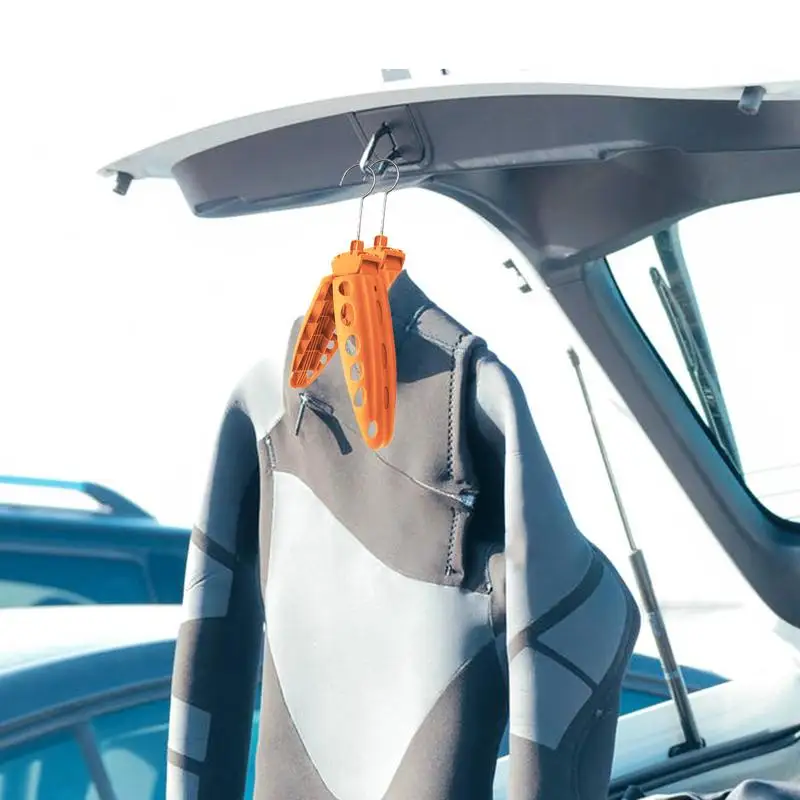 

Foldable Wetsuit Hanger Diving Surf Quick Dry Wetsuit Jumpsuit Folding Hanger Fast Dry Folding Vented Hanger ﻿