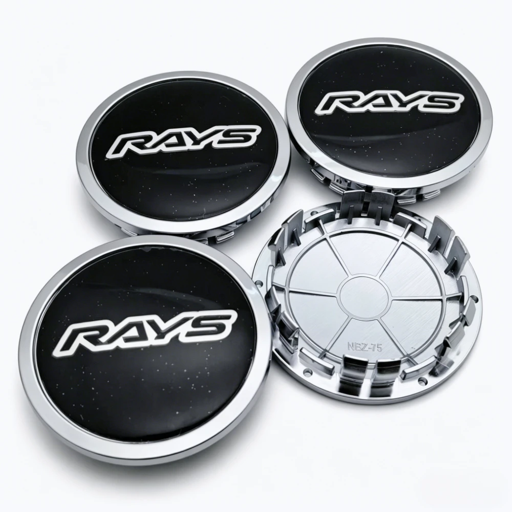 4x 75mm Rays Nabendeckel Radkappen Radnabenkappen