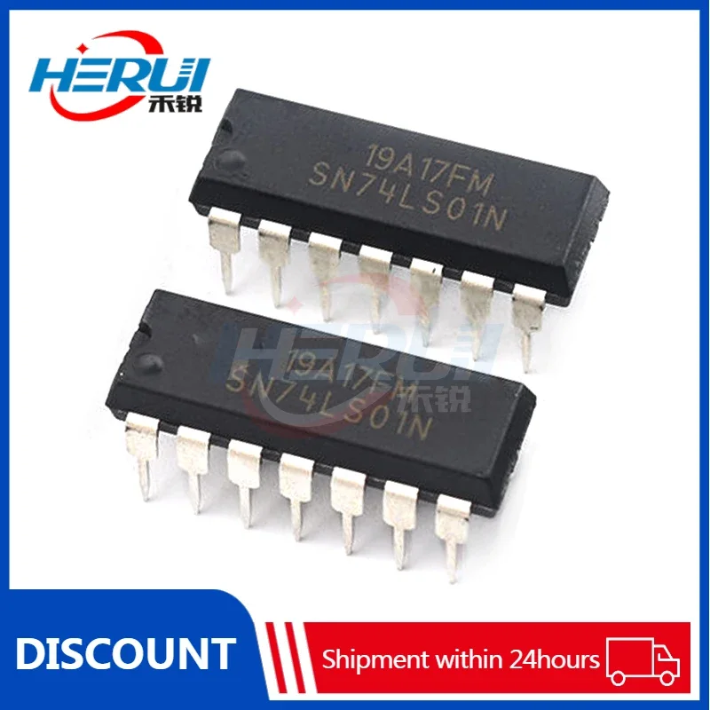 

(5pcs) New SN74LS10N HD74LS01P in-line package DIP14 Three input 3 and not gates