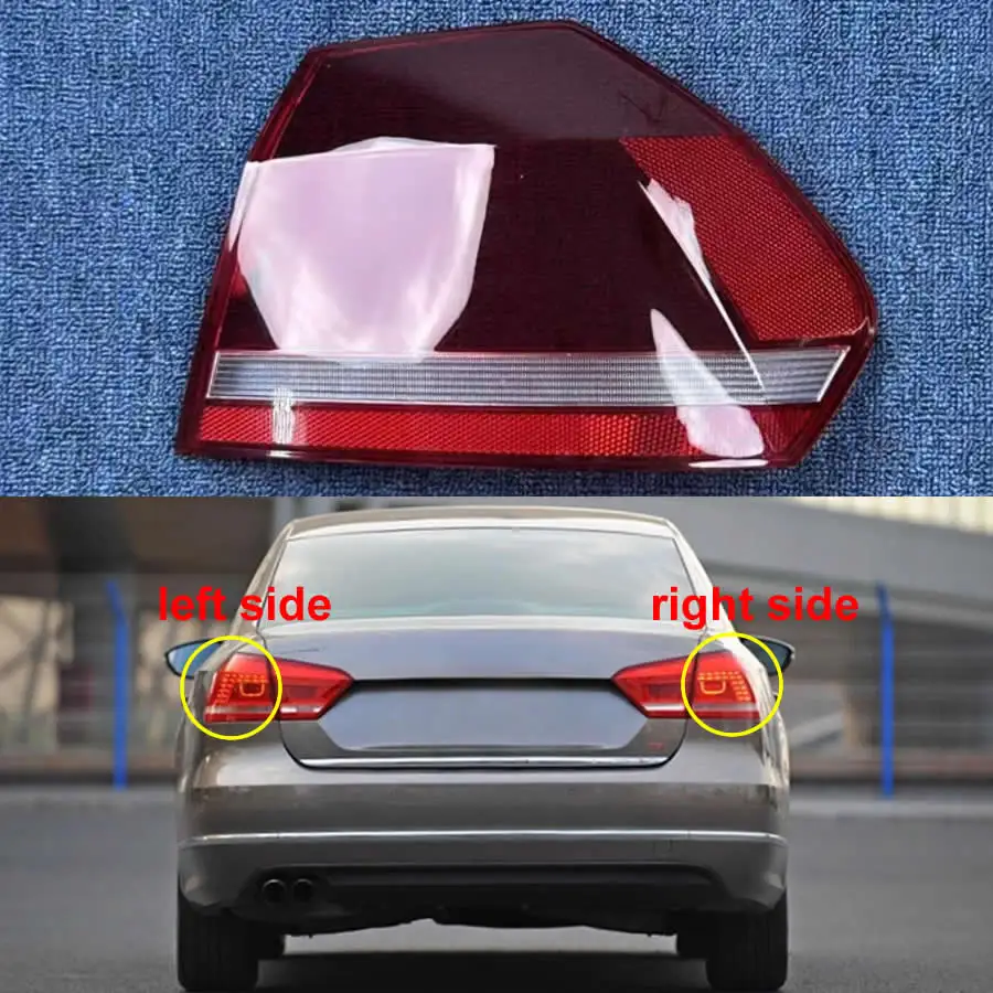 

For Volkswagen VW Passat 2011 2012 2013 2014 2015 Outer Tail Lamp Cover Taillight Shell Rear Brake Lights Mask Plexiglass