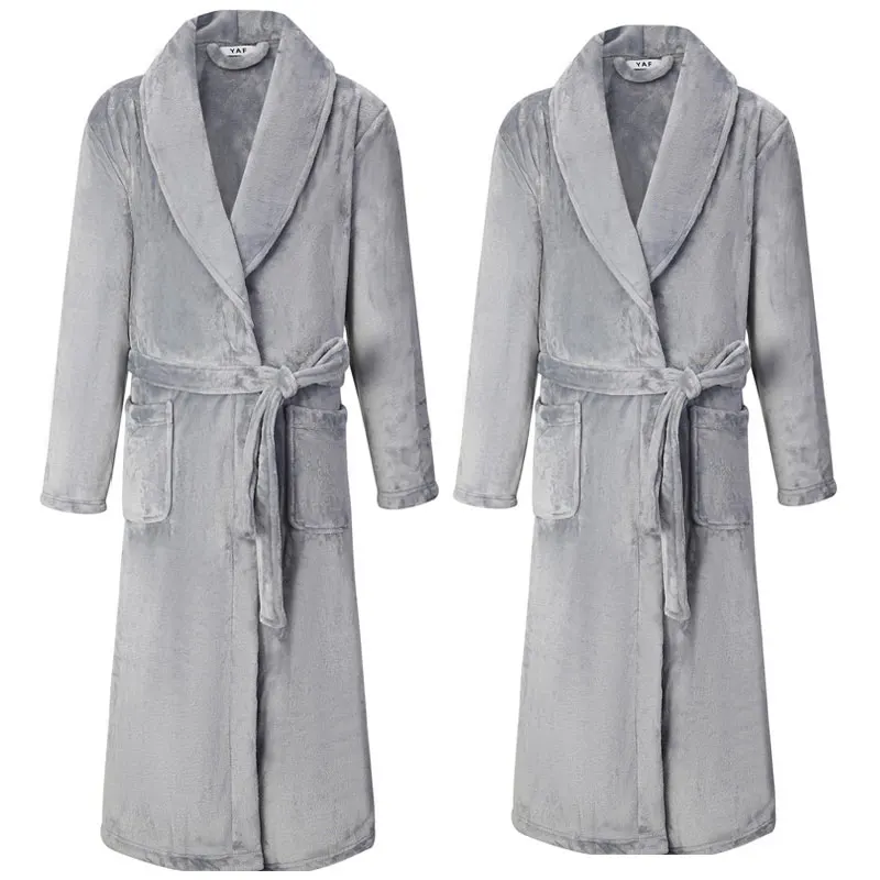 Camisón informal holgado tipo kimono, albornoz chino para hombre, bata informal de franela con grulla de dragón de talla grande 3XL, ropa de dormir