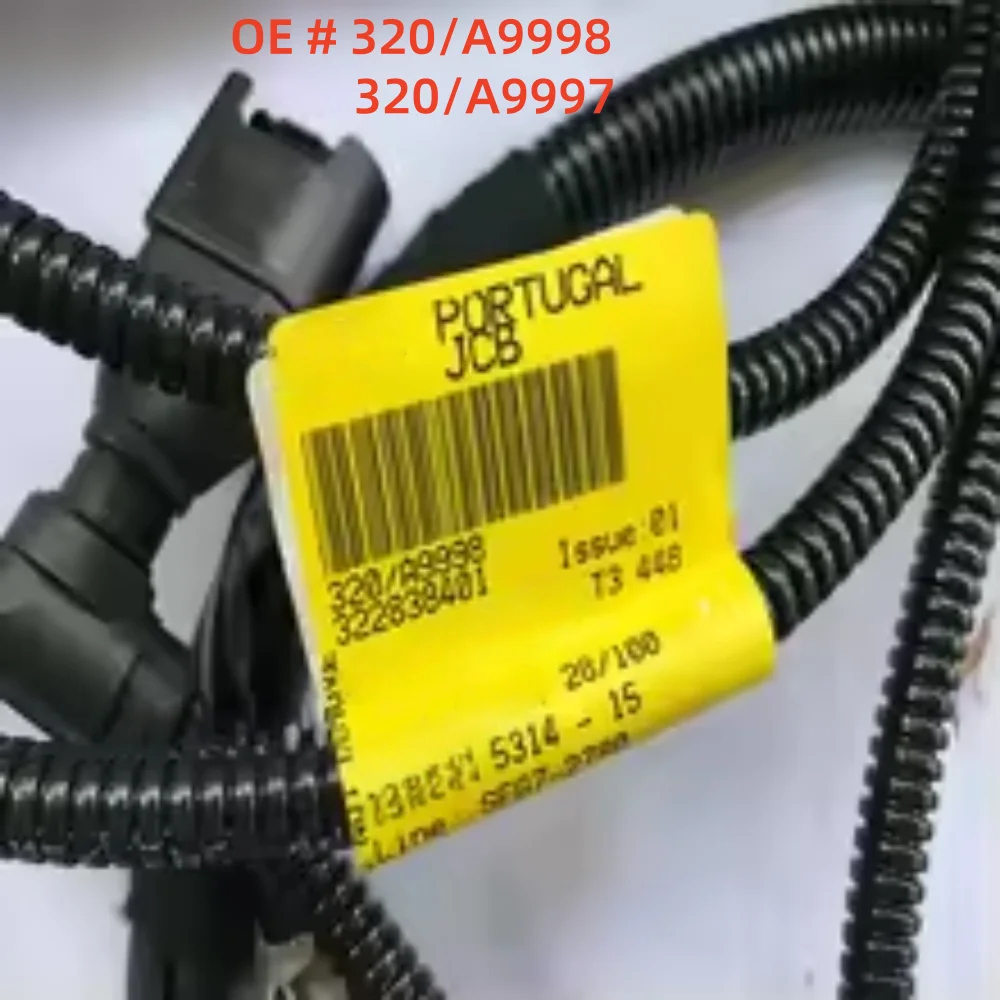 

High quality new Excavator Engine wiring harness 320/A9998 320/A9997 for JCB JS210 JS220 JCB448 Engine Wire Harness