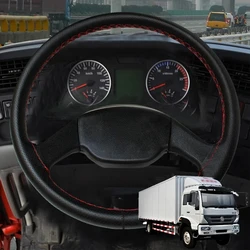 Truck Diameter 42/45/47/50CM Steering Wheel Braid Cover Quality Microfiber Leather With Needle Thread Non-slip Car Accessories