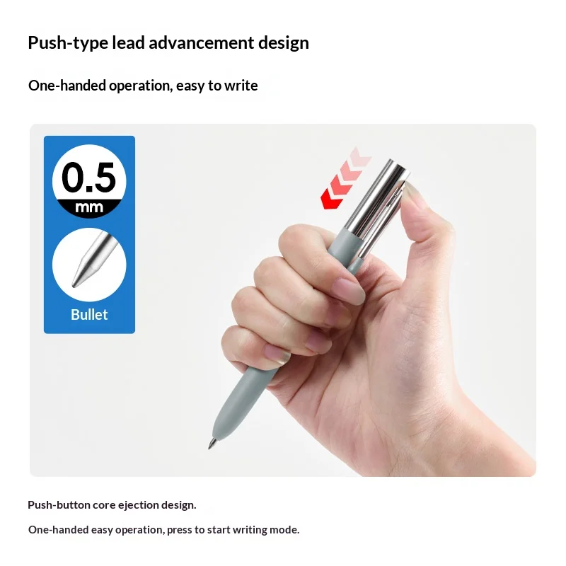 

KACO 1pcs DIP Press Gel Pen 0.5mm Metal Stationery Good-looking Ins Style,School Quick Drying Exam,Business Office Writing Pens