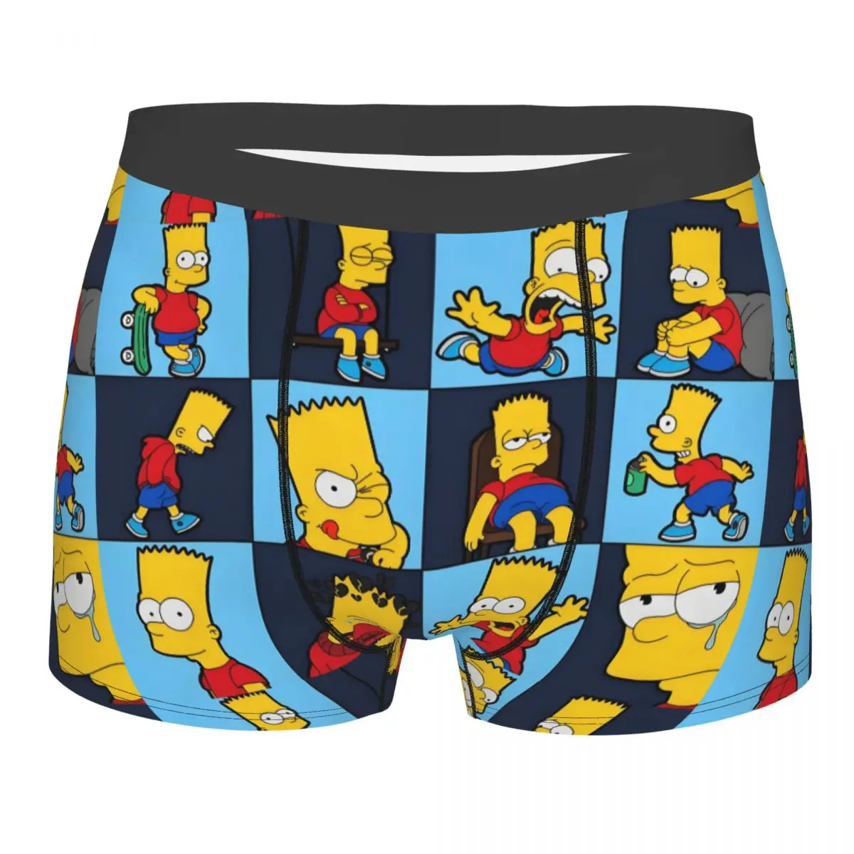 Custom S-simpsones-Anime Boxer Shorts For Men 3D Printed Comedy Cartoons Underwear Panties Briefs Breathable Underpants
