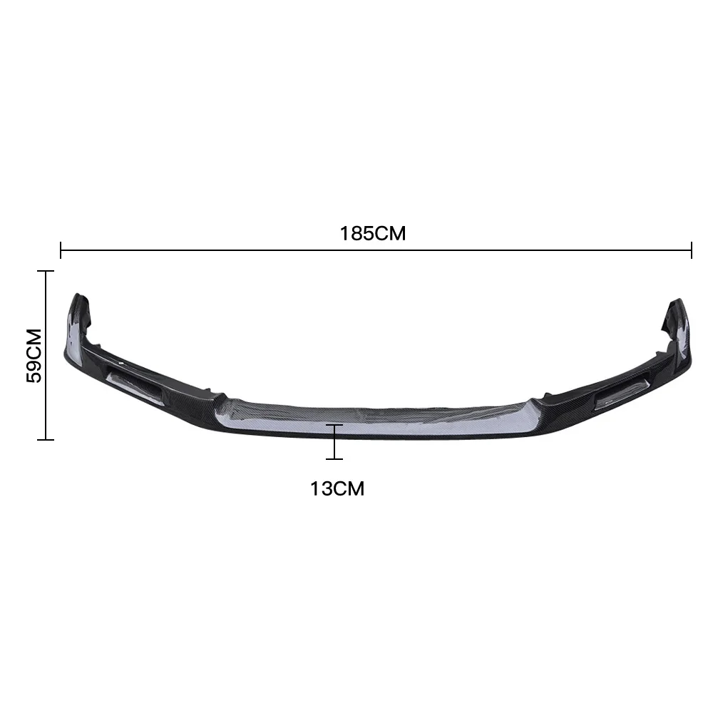 For Honda Civic 10TH FK8 Type-R Carbon Fiber Front Bumper Lip Spoiler Car Styling