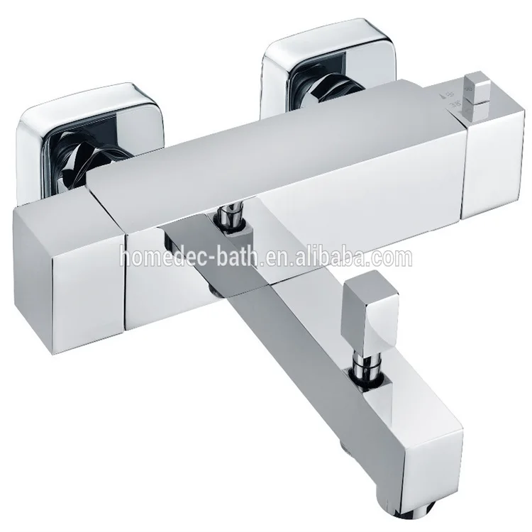 Brass Thermostatic Hot and Cold Water Shower Mixing Valve