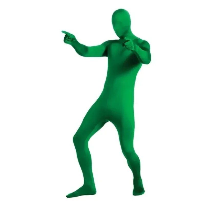 Full Body Photography Chroma key Green Suit Unisex Adult Green Bodysuit Stretch Costume For Photo Video Special Effect Festival