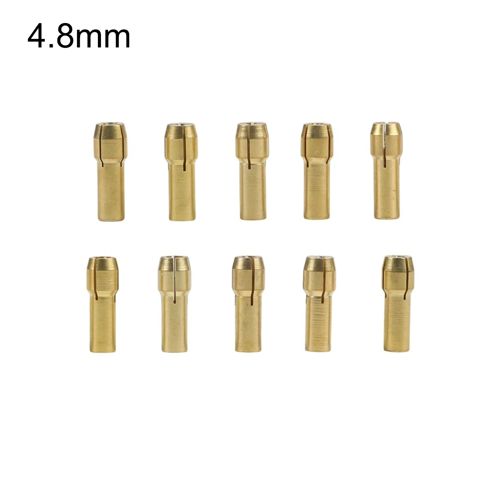 Copper For Mini Drill Collet Chuck Set 10pcs 4.2/4.8mm Shank Adapters for Rotary Tools Featuring Wide Clamping Diameter Range