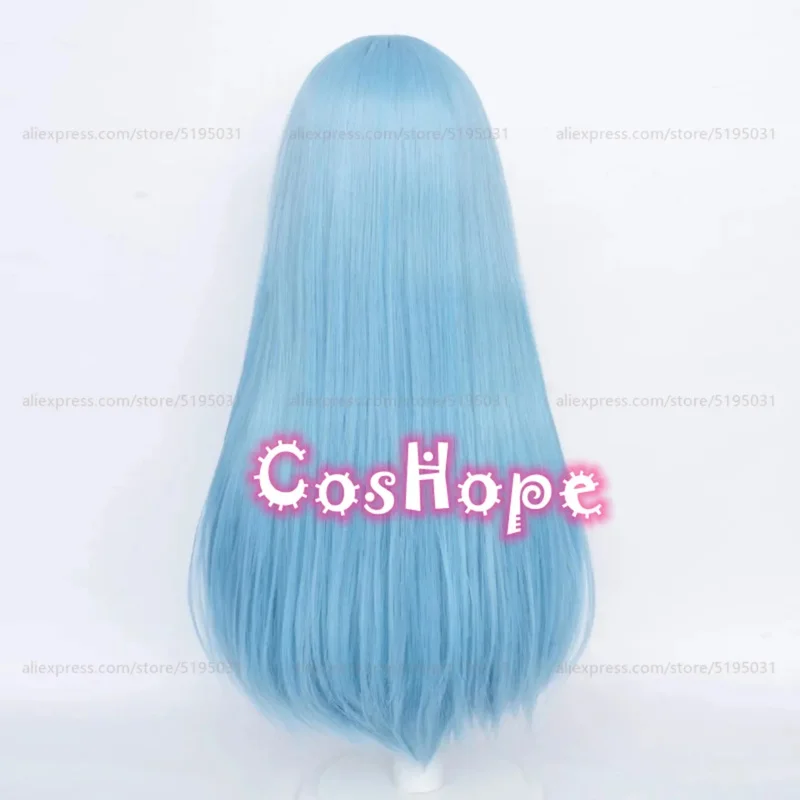 

2025 yiyi2025yiyiMiwa Kasumi 70cm Long Straight Blue Wig Anime Cosplay Heat Resistant Synthetic Wigs