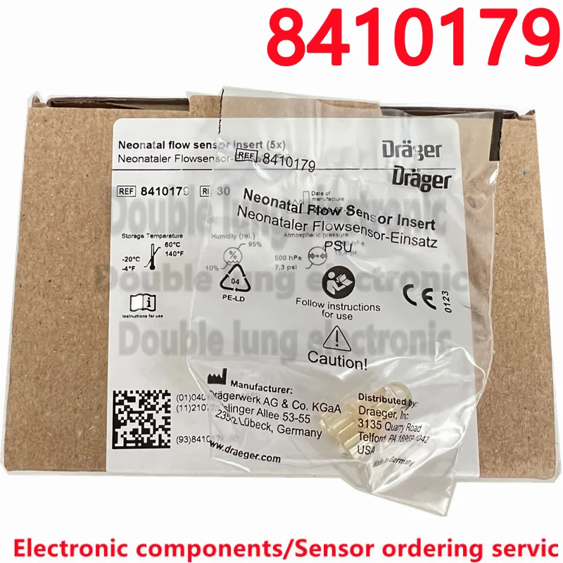 5PCS/LOT Drager BabyLog8000 Neonatal Flow Sensor Einsatz 8410179 For Neonatal Plug-in Hot-wire Flow Sensor