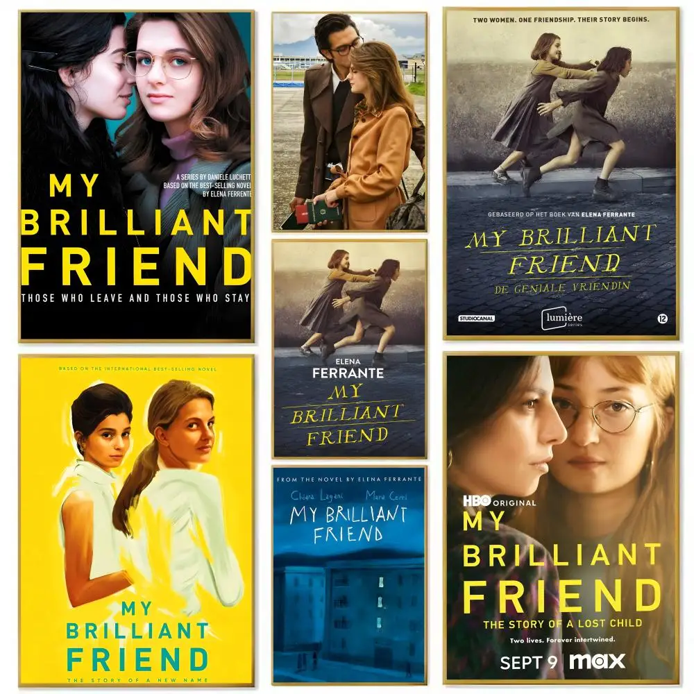 ملصق TV My Brilliant Friend مطبوع عليه ورق غرفة المعيشة وغرفة النوم ومدخل البار والمقهى لوحة فنية للديكور