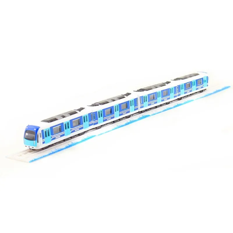 Diecast Legierung Modell Zug U-bahn Schiene Auto EMU Licht Schiene Erwachsenen Sammlung Statische Display Junge Spielzeug Weihnachten Geburtstag Geschenk